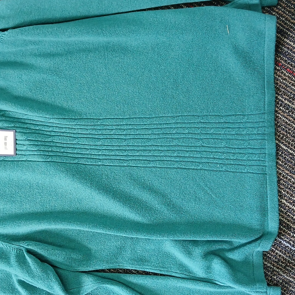 🌟 NWT Blue/green Croft And Barrow Sweater Xl Misses - Picture 2 of 5